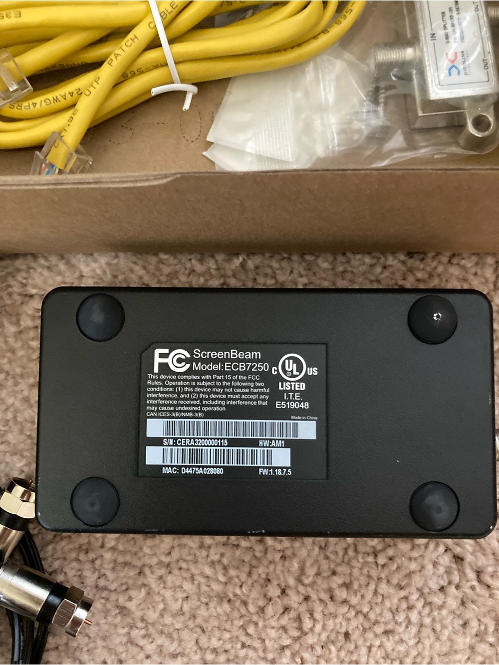ScreenBeam Network Adapter Ethernet Over Coax - Starter Kit - Picture 3 of 10
